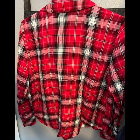 Victoria Secret Sleepwear Flannel Top - Picture 5 of 5